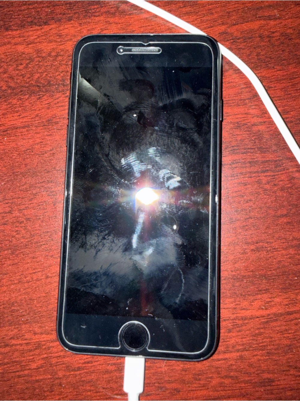 Apple Black iPhone damaged